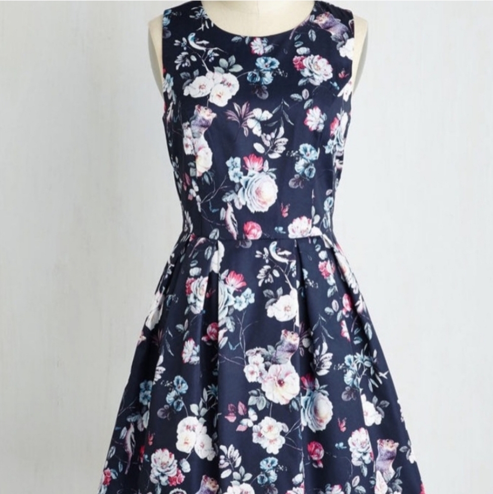 Modcloth squirrel and bird dress